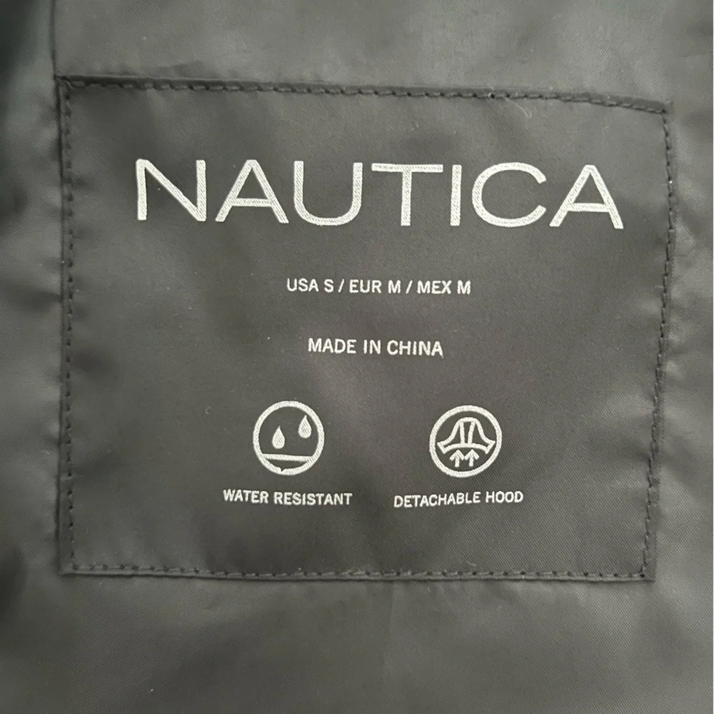 Nautica Black Puffer Jacket with Quilted Design - Picture 5 of 5